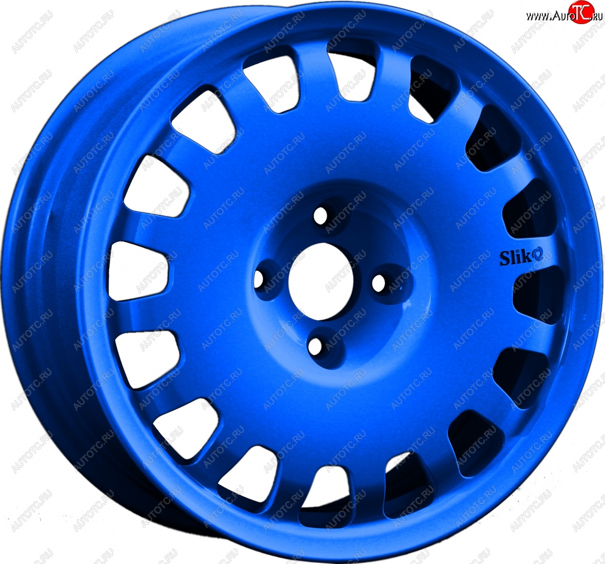 15 249 р. Кованый диск Slik Sport 6.5x15 (Candy синий) 6.5x15/4-5x98-120 D54.1-72.6   (Цвет: Candy синий)  с доставкой в г. Кемерово