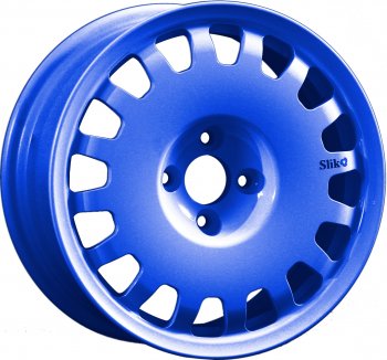 15 249 р. Кованый диск Slik Sport 6.5x15 (Синий) 6.5x15/4-5x98-120 D54.1-72.6   (Цвет: Синий)  с доставкой в г. Кемерово. Увеличить фотографию 1