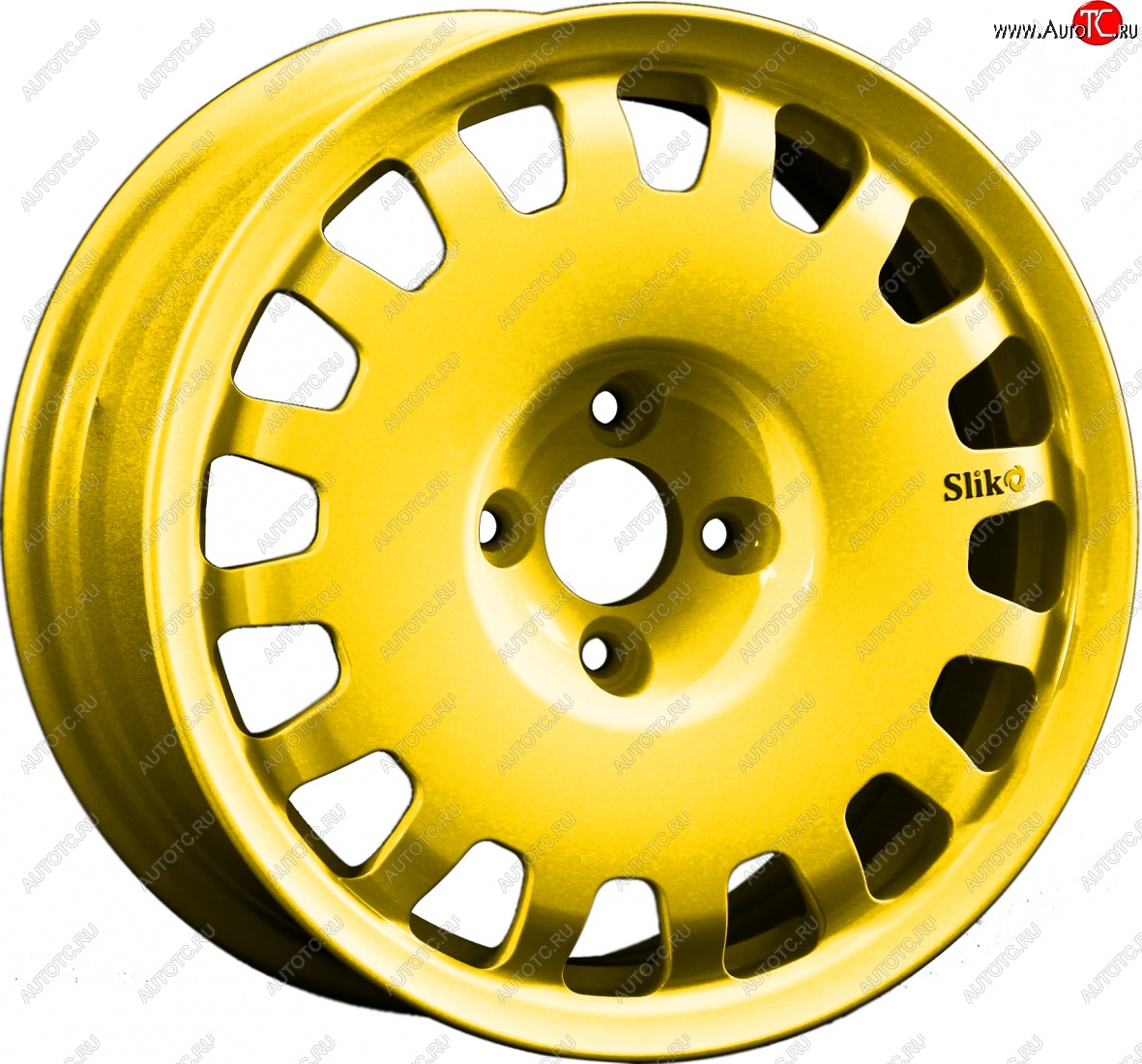 15 249 р. Кованый диск Slik Sport 6.5x15 (Ярко-желтый RAL 1021) 6.5x15/4-5x98-120 D54.1-72.6   (Цвет: Ярко-желтый RAL 1021)  с доставкой в г. Кемерово