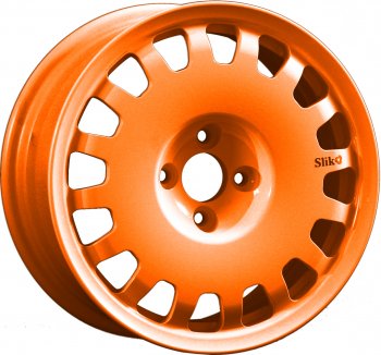 15 249 р. Кованый диск Slik Sport 6.5x15 (Ярко-оранжевый) 6.5x15/4-5x98-120 D54.1-72.6   (Цвет: Ярко-оранжевый)  с доставкой в г. Кемерово. Увеличить фотографию 1