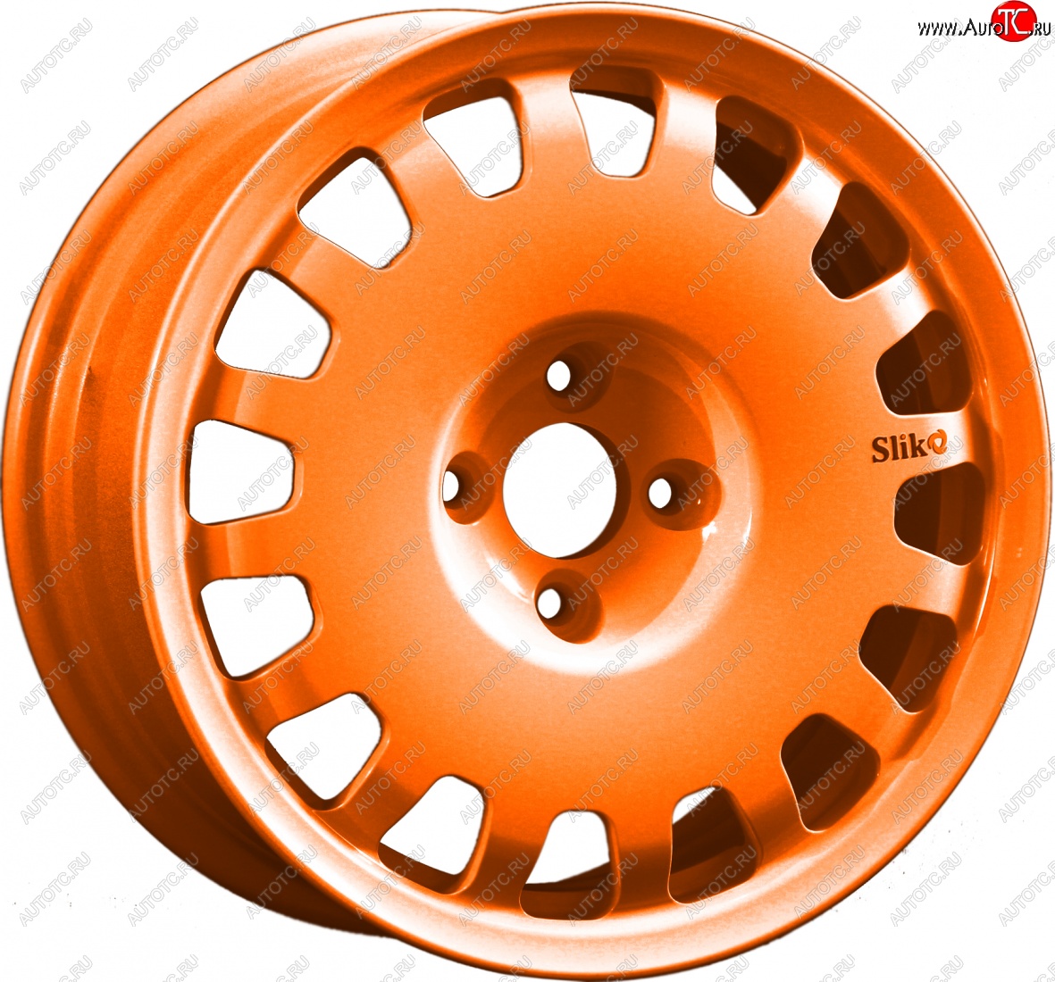 15 249 р. Кованый диск Slik Sport 6.5x15 (Ярко-оранжевый) 6.5x15/4-5x98-120 D54.1-72.6   (Цвет: Ярко-оранжевый)  с доставкой в г. Кемерово