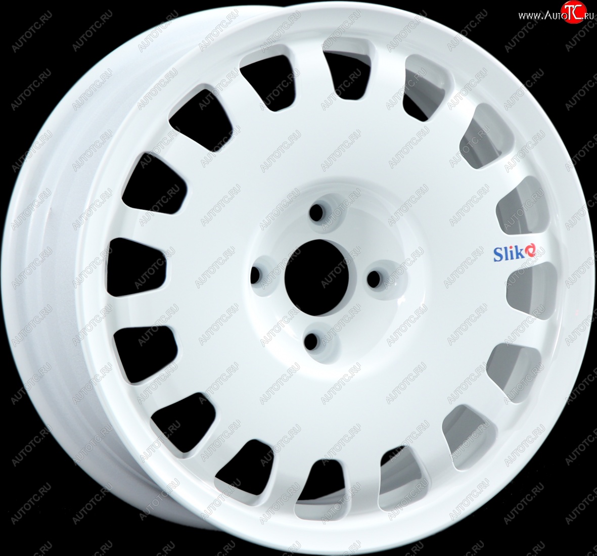 15 249 р. Кованый диск Slik Sport 6.5x15 (Белый) 6.5x15/4-5x98-120 D54.1-72.6   (Цвет: Белый)  с доставкой в г. Кемерово