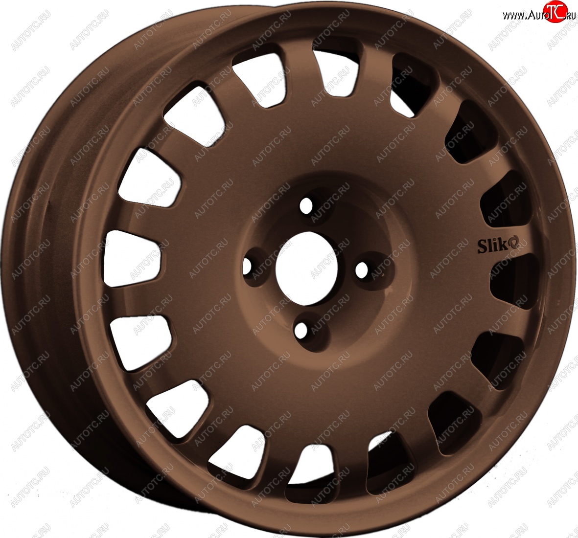 15 249 р. Кованый диск Slik Sport 6.5x15 (Металлик бронза) 6.5x15/4-5x98-120 D54.1-72.6   (Цвет: Металлик бронза)  с доставкой в г. Кемерово