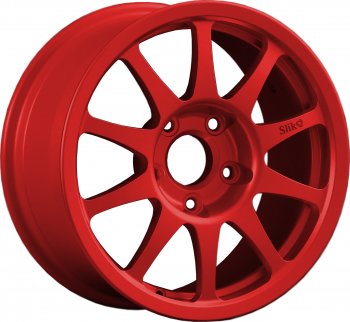 24 899 р. Кованый диск Slik Sport 7x15 (Красный)   (Цвет: Красный)  с доставкой в г. Кемерово. Увеличить фотографию 1