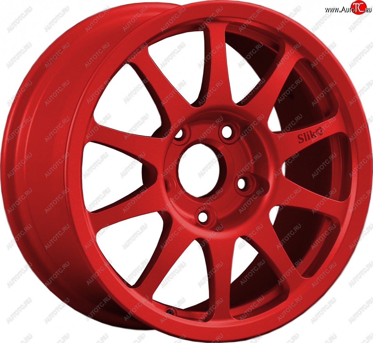 24 899 р. Кованый диск Slik Sport 7x15 (Красный)   (Цвет: Красный)  с доставкой в г. Кемерово