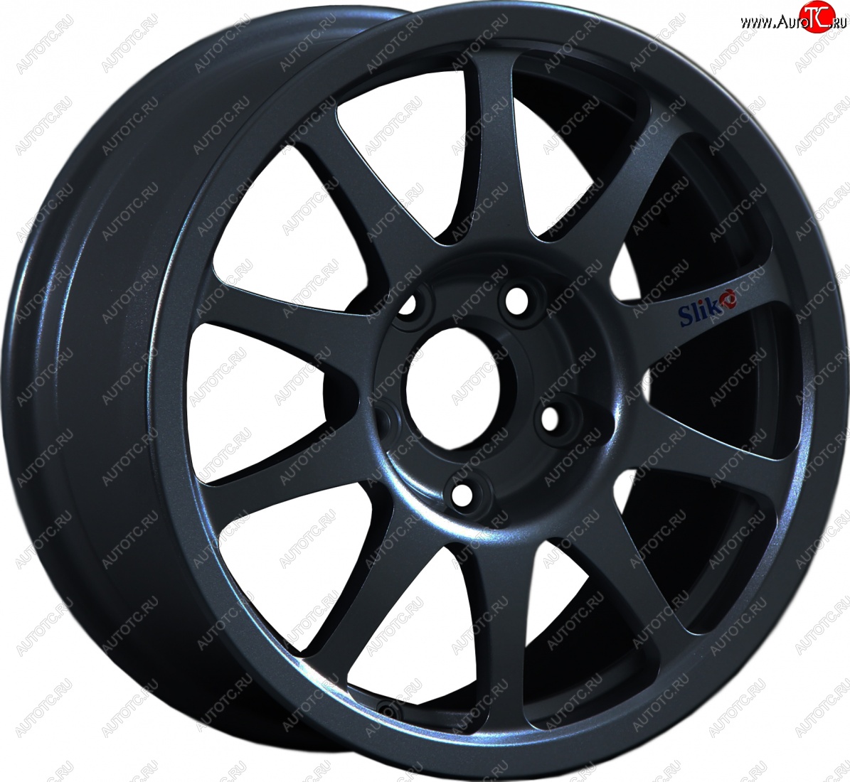 23 399 р. Кованый диск Slik Sport 7x15 (Черный матовый)   (Цвет: Черный матовый)  с доставкой в г. Кемерово