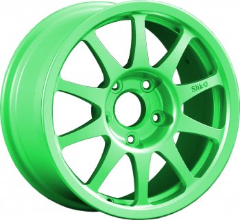 24 899 р. Кованый диск Slik Sport 7x15 (RAL 6038 ярко-зеленый)   (Цвет: RAL 6038 ярко-зеленый)  с доставкой в г. Кемерово. Увеличить фотографию 1