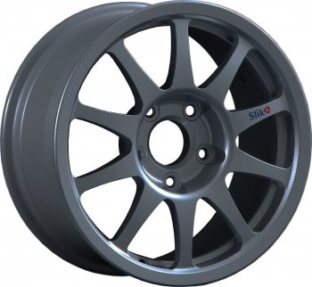 24 899 р. Кованый диск Slik Sport 7x15 (Металлик графит матовый)   (Цвет: Металлик графит матовый)  с доставкой в г. Кемерово. Увеличить фотографию 1