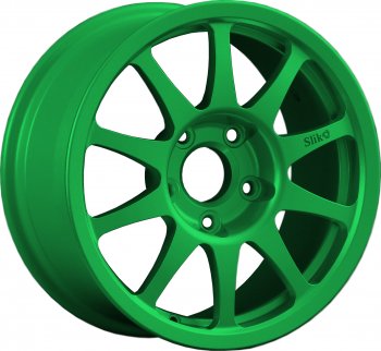 24 899 р. Кованый диск Slik Sport 7x15 (Зеленый)   (Цвет: Зеленый)  с доставкой в г. Кемерово. Увеличить фотографию 1