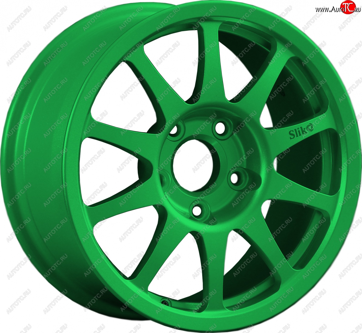 24 899 р. Кованый диск Slik Sport 7x15 (Зеленый)   (Цвет: Зеленый)  с доставкой в г. Кемерово