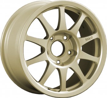 24 899 р. Кованый диск Slik Sport 7x15 (Металлик золотой)   (Цвет: Металлик золотой)  с доставкой в г. Кемерово. Увеличить фотографию 1