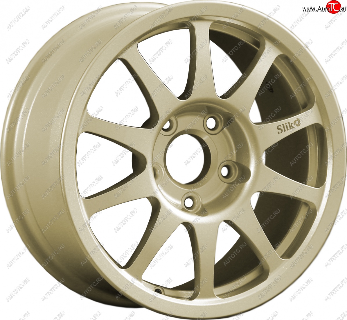 24 899 р. Кованый диск Slik Sport 7x15 (Металлик золотой)   (Цвет: Металлик золотой)  с доставкой в г. Кемерово