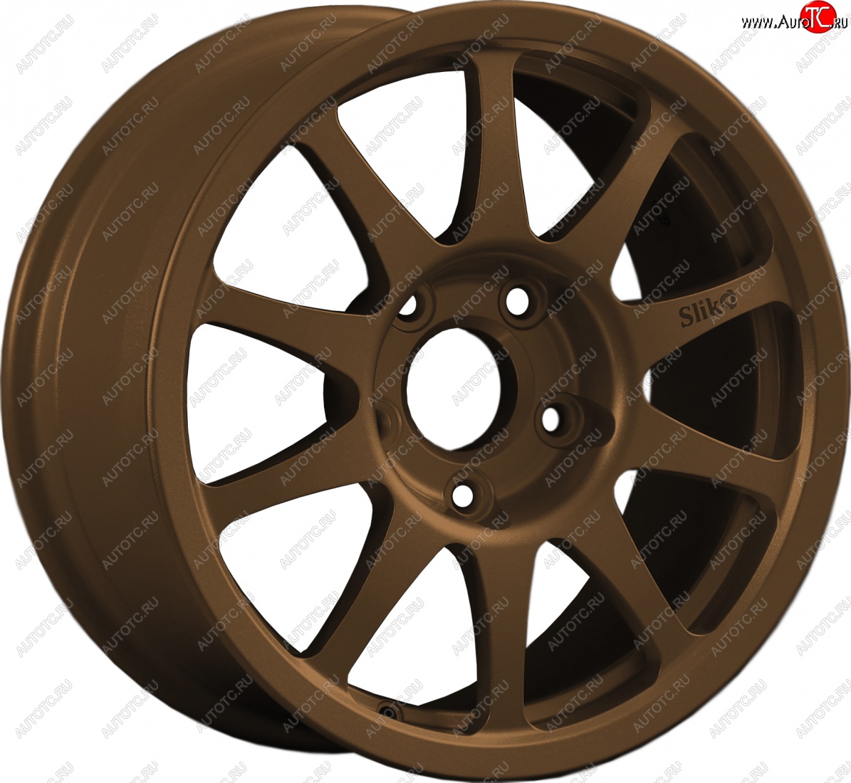 24 899 р. Кованый диск Slik Sport 7x15 (Металлик коньячная бронза. Глянец)   (Цвет: Металлик коньячная бронза. Глянец)  с доставкой в г. Кемерово