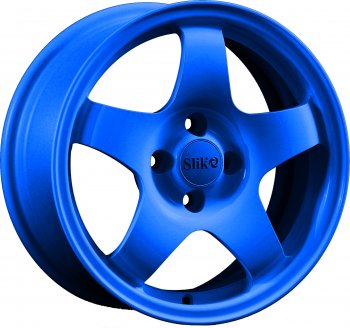 15 249 р. Кованый диск Slik Sport 6.5x15 (Candy синий)   (Цвет: Candy синий)  с доставкой в г. Кемерово. Увеличить фотографию 1