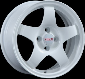 15 249 р. Кованый диск Slik Sport 6.5x15 (Белый)   (Цвет: Белый)  с доставкой в г. Кемерово. Увеличить фотографию 1