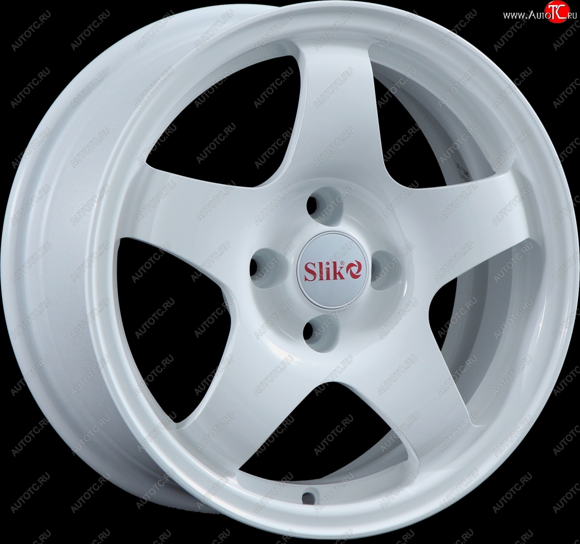 15 249 р. Кованый диск Slik Sport 6.5x15 (Белый)   (Цвет: Белый)  с доставкой в г. Кемерово