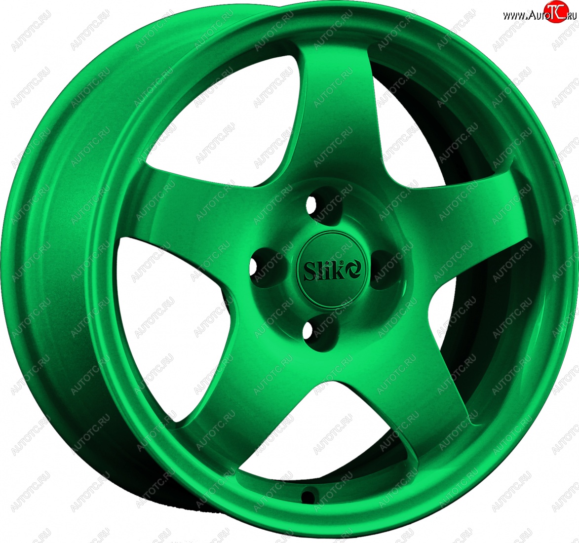 15 249 р. Кованый диск Slik Sport 6.5x15 (Зеленый)   (Цвет: Зеленый)  с доставкой в г. Кемерово