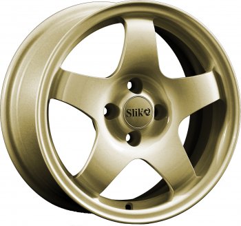 15 249 р. Кованый диск Slik Sport 6.5x15 (Металлик золотой)   (Цвет: Металлик золотой)  с доставкой в г. Кемерово. Увеличить фотографию 1
