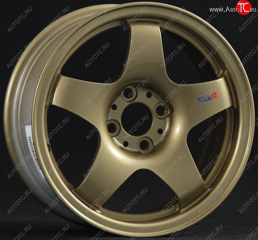 7 899 р. Кованый диск Slik Sport 6.5x15 (Металлик золотой) 6.5x15/4-5x98-120 D54.1-72.6   (Цвет: Металлик золотой)  с доставкой в г. Кемерово