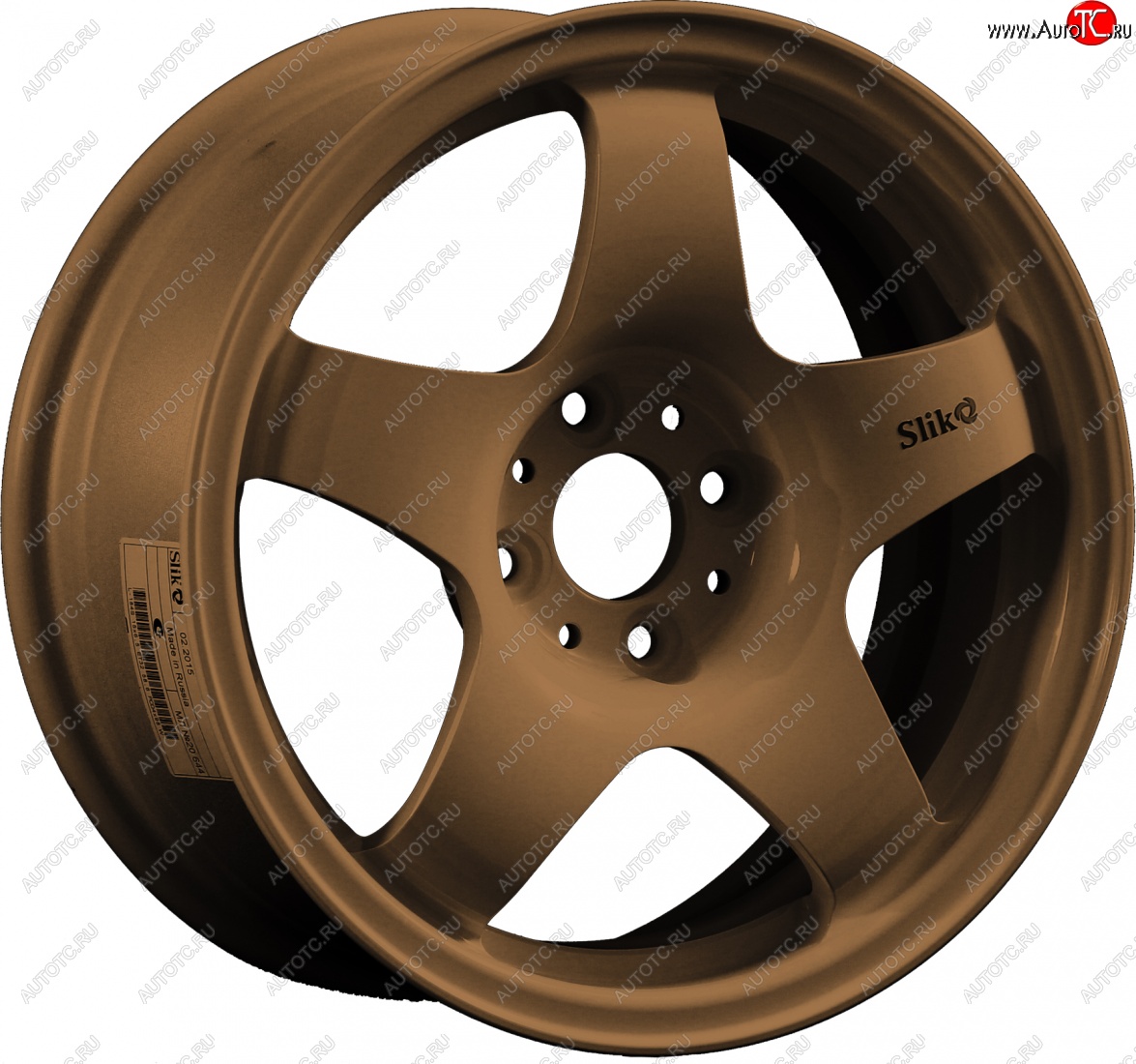 7 899 р. Кованый диск Slik Sport 6.5x15 (Металлик коньячная бронза. Матовый) 6.5x15/4-5x98-120 D54.1-72.6   (Цвет: Металлик коньячная бронза. Матовый)  с доставкой в г. Кемерово