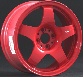 7 899 р. Кованый диск Slik Sport 6.5x15 (Красный) 6.5x15/4-5x98-120 D54.1-72.6   (Цвет: Красный)  с доставкой в г. Кемерово. Увеличить фотографию 1