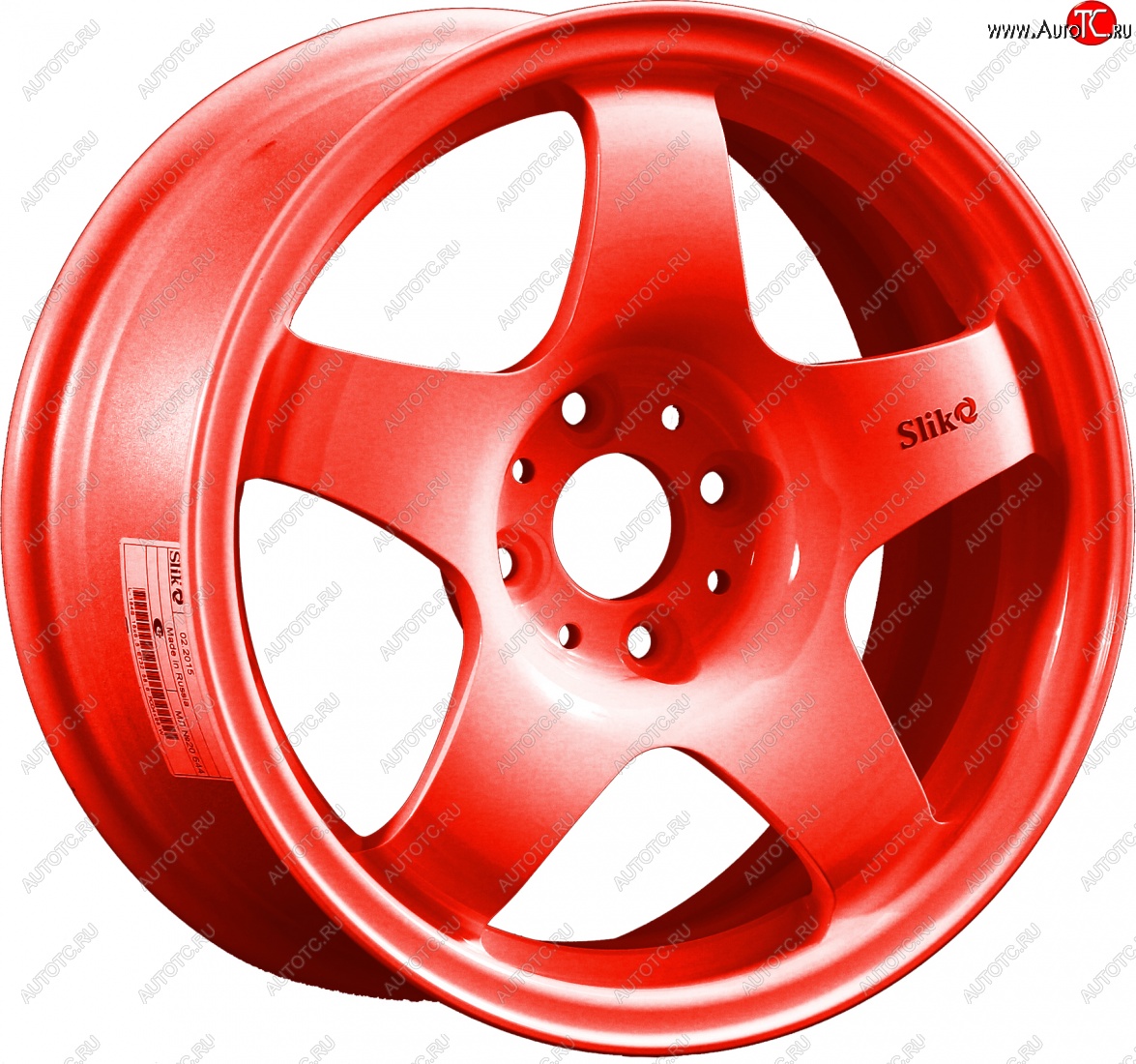 7 899 р. Кованый диск Slik Sport 6.5x15 (Candy алый) 6.5x15/4-5x98-120 D54.1-72.6   (Цвет: Candy алый)  с доставкой в г. Кемерово
