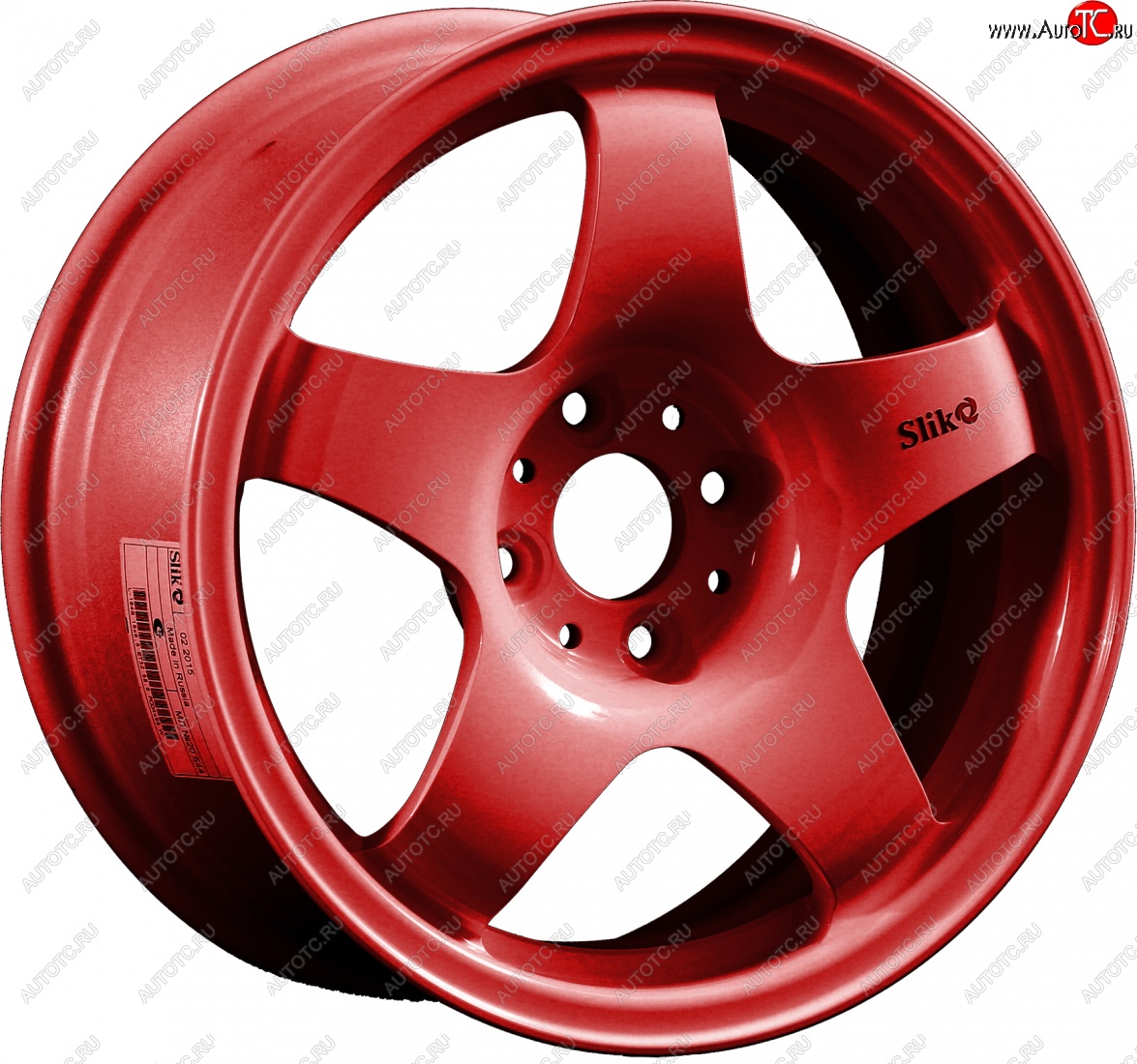7 899 р. Кованый диск Slik Sport 6.5x15 (Candy красный) 6.5x15/4-5x98-120 D54.1-72.6   (Цвет: Candy красный)  с доставкой в г. Кемерово