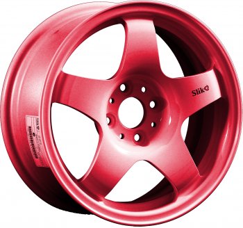 7 899 р. Кованый диск Slik Sport 6.5x15 (Candy рубиновый) 6.5x15/4-5x98-120 D54.1-72.6   (Цвет: Candy рубиновый)  с доставкой в г. Кемерово. Увеличить фотографию 1