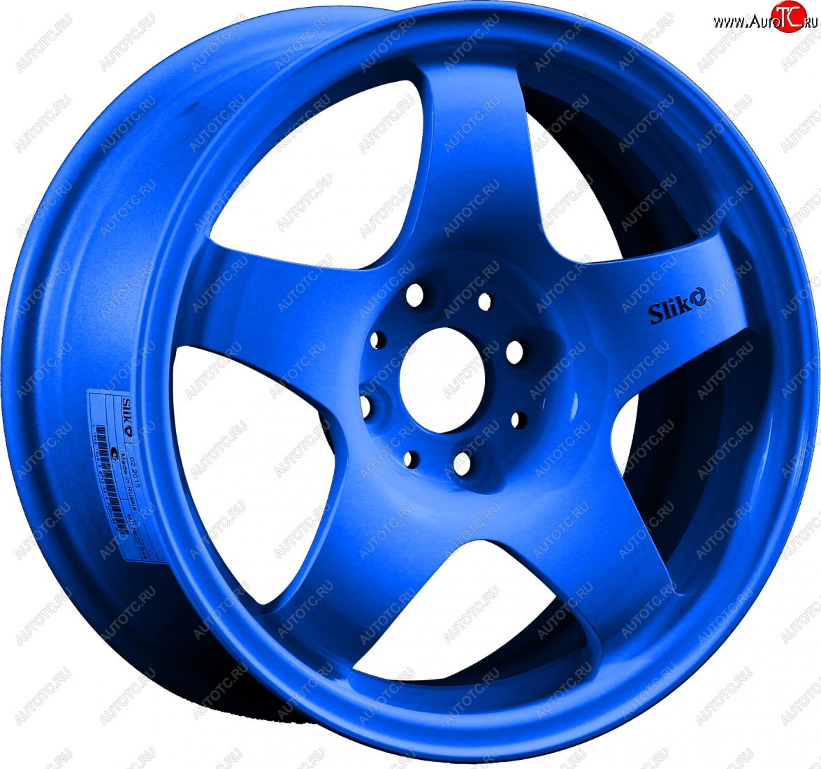 7 899 р. Кованый диск Slik Sport 6.5x15 (Candy синий) 6.5x15/4-5x98-120 D54.1-72.6   (Цвет: Candy синий)  с доставкой в г. Кемерово