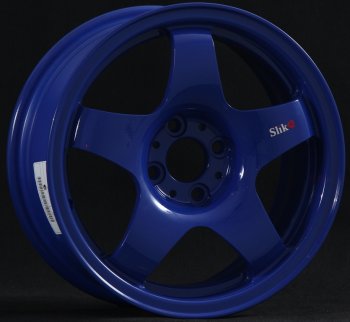 7 899 р. Кованый диск Slik Sport 6.5x15 (Синий) 6.5x15/4-5x98-120 D54.1-72.6   (Цвет: Синий)  с доставкой в г. Кемерово. Увеличить фотографию 1