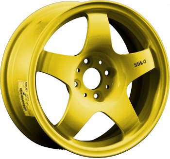 7 899 р. Кованый диск Slik Sport 6.5x15 (Ярко-желтый RAL 1021) 6.5x15/4-5x98-120 D54.1-72.6   (Цвет: Ярко-желтый RAL 1021)  с доставкой в г. Кемерово. Увеличить фотографию 1