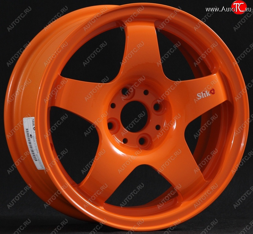 7 899 р. Кованый диск Slik Sport 6.5x15 (Ярко-оранжевый) 6.5x15/4-5x98-120 D54.1-72.6   (Цвет: Ярко-оранжевый)  с доставкой в г. Кемерово