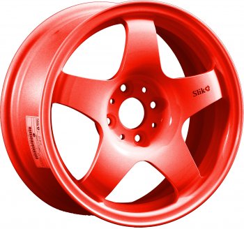7 899 р. Кованый диск Slik Sport 6.5x15 (RAL 3026 ярко-алый) 6.5x15/4-5x98-120 D54.1-72.6   (Цвет: RAL 3026 ярко-алый)  с доставкой в г. Кемерово. Увеличить фотографию 1