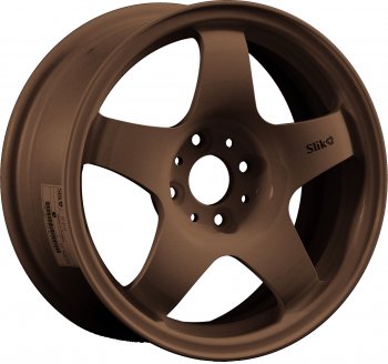 7 899 р. Кованый диск Slik Sport 6.5x15 (Металлик бронза) 6.5x15/4-5x98-120 D54.1-72.6   (Цвет: Металлик бронза)  с доставкой в г. Кемерово. Увеличить фотографию 1