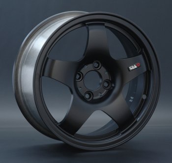 7 899 р. Кованый диск Slik Sport 6.5x15 (Металлик графит глянцевый) 6.5x15/4-5x98-120 D54.1-72.6   (Цвет: Металлик графит глянцевый)  с доставкой в г. Кемерово. Увеличить фотографию 1