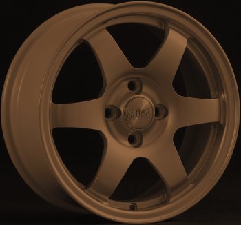 16 949 р. Кованый диск Slik Sport 6.5x15   (Цвет: Металлик коньячная бронза. Глянец)  с доставкой в г. Кемерово. Увеличить фотографию 1