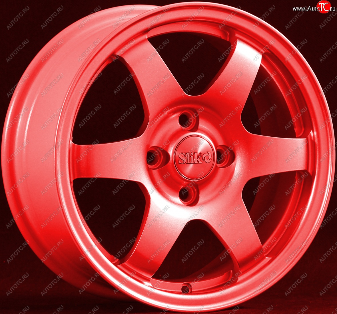 15 249 р. Кованый диск Slik Sport 6.5x15 (Candy алый)   (Цвет: Candy алый)  с доставкой в г. Кемерово