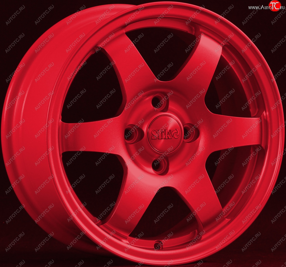 15 249 р. Кованый диск Slik Sport 6.5x15 (Candy красный)   (Цвет: Candy красный)  с доставкой в г. Кемерово