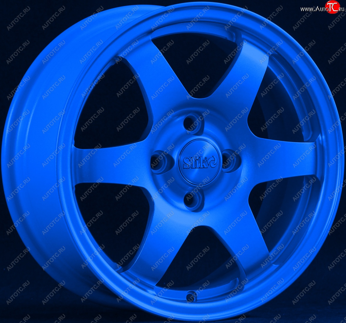 15 249 р. Кованый диск Slik Sport 6.5x15 (Candy синий)   (Цвет: Candy синий)  с доставкой в г. Кемерово