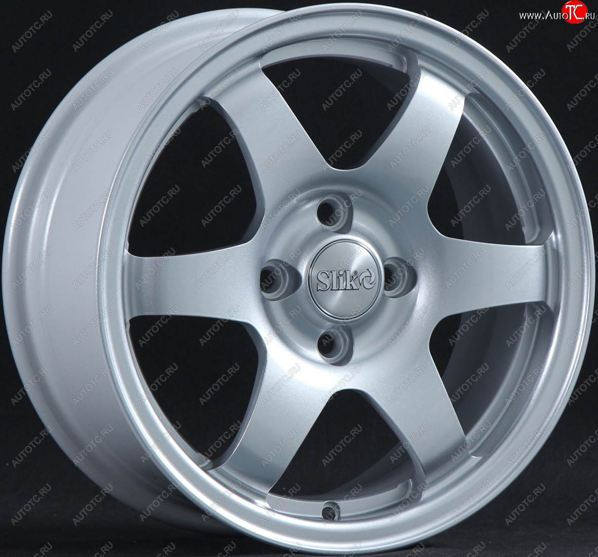 15 249 р. Кованый диск Slik Sport 6.5x15 (Серебристый светлый)   (Цвет: Серебристый светлый)  с доставкой в г. Кемерово