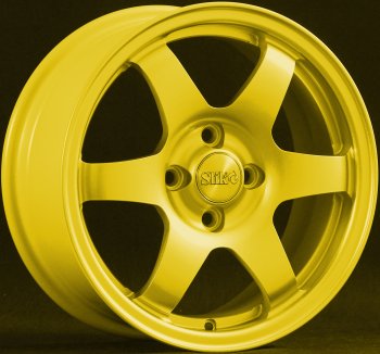 15 249 р. Кованый диск Slik Sport 6.5x15 (Ярко-желтый RAL 1021)   (Цвет: Ярко-желтый RAL 1021)  с доставкой в г. Кемерово. Увеличить фотографию 1