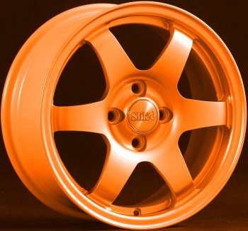 15 249 р. Кованый диск Slik Sport 6.5x15 (Ярко-оранжевый)   (Цвет: Ярко-оранжевый)  с доставкой в г. Кемерово. Увеличить фотографию 1
