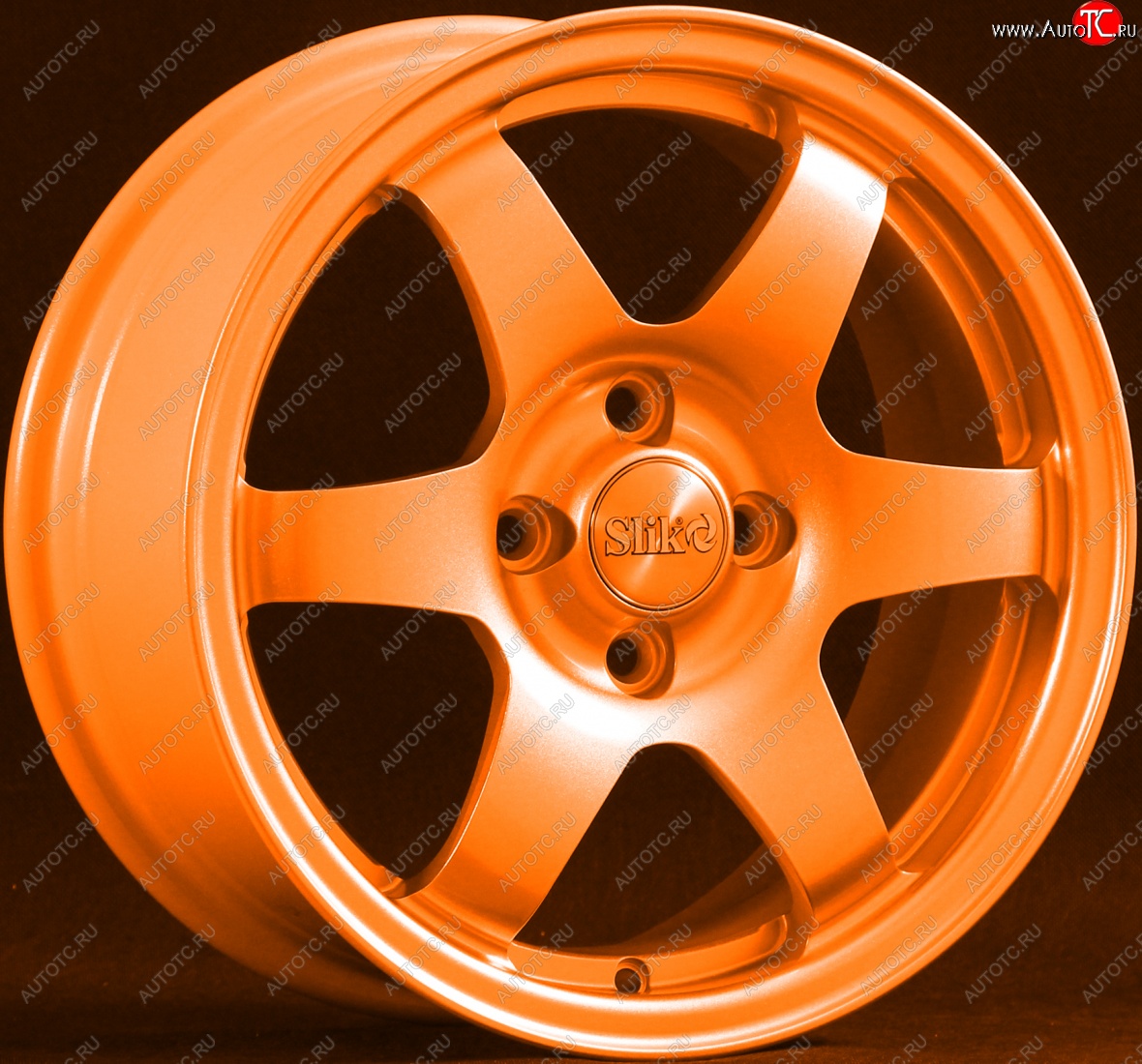 15 249 р. Кованый диск Slik Sport 6.5x15 (Ярко-оранжевый)   (Цвет: Ярко-оранжевый)  с доставкой в г. Кемерово