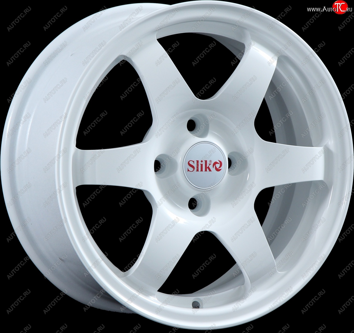 15 249 р. Кованый диск Slik Sport 6.5x15 (Белый)   (Цвет: Белый)  с доставкой в г. Кемерово