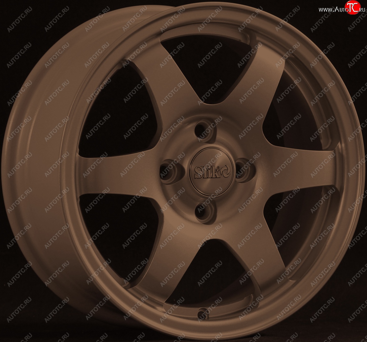 15 249 р. Кованый диск Slik Sport 6.5x15 (Металлик бронза)   (Цвет: Металлик бронза)  с доставкой в г. Кемерово