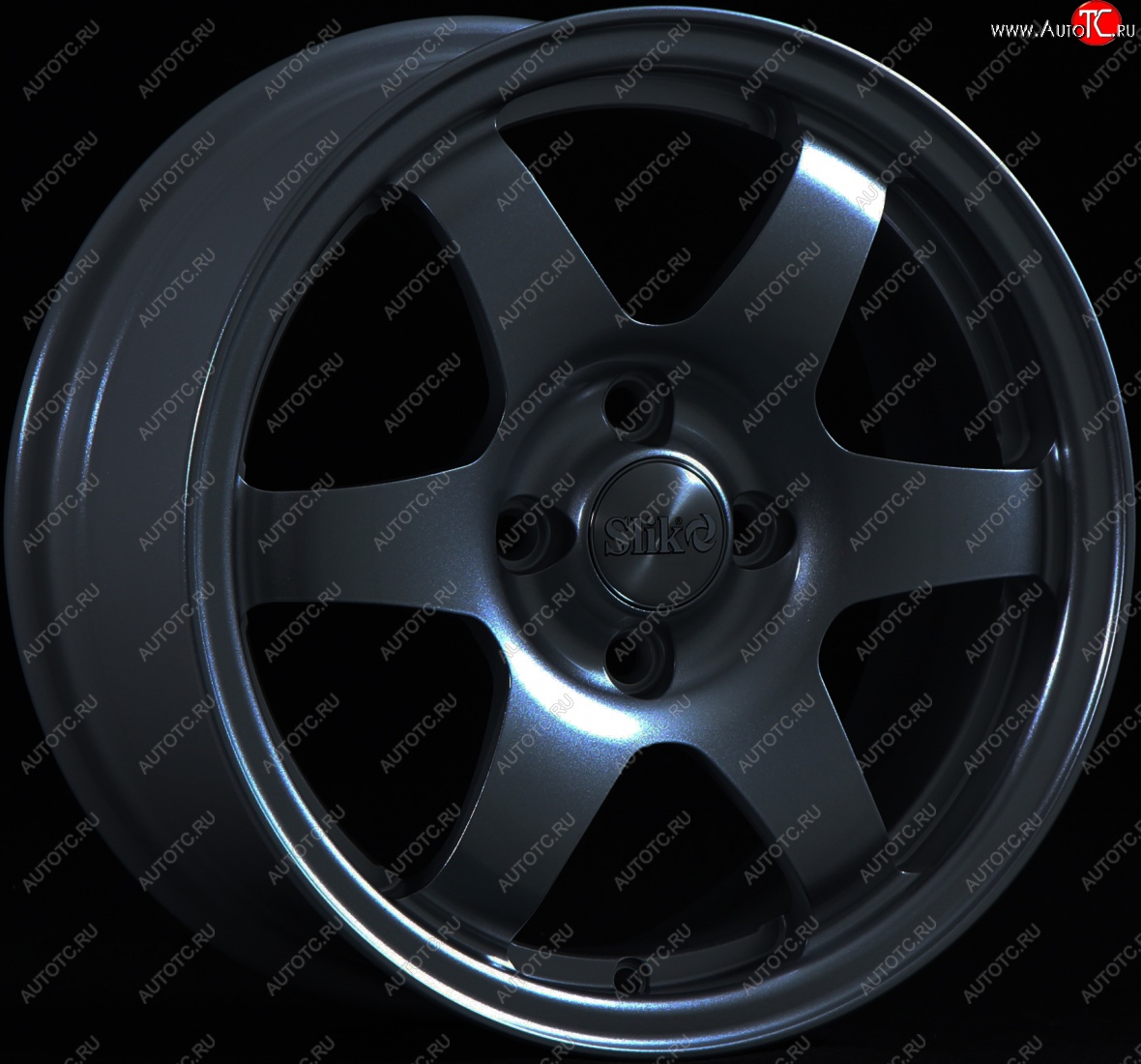 15 249 р. Кованый диск Slik Sport 6.5x15 (Металлик графит глянцевый)   (Цвет: Металлик графит глянцевый)  с доставкой в г. Кемерово