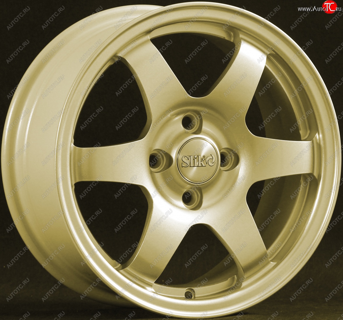 15 249 р. Кованый диск Slik Sport 6.5x15 (Металлик золотой)   (Цвет: Металлик золотой)  с доставкой в г. Кемерово