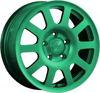 18 999 р. Кованый диск Slik Sport 6.5x16 (Candy изумрудно-зеленый)   (Цвет: Candy изумрудно-зеленый)  с доставкой в г. Кемерово. Увеличить фотографию 1