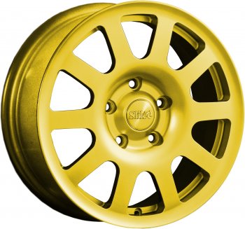 18 999 р. Кованый диск Slik SPORT R16x6.5 Ярко желтый RAL 1021 (YELLOW) 6.5x16   (Цвет: YELLOW)  с доставкой в г. Кемерово. Увеличить фотографию 1