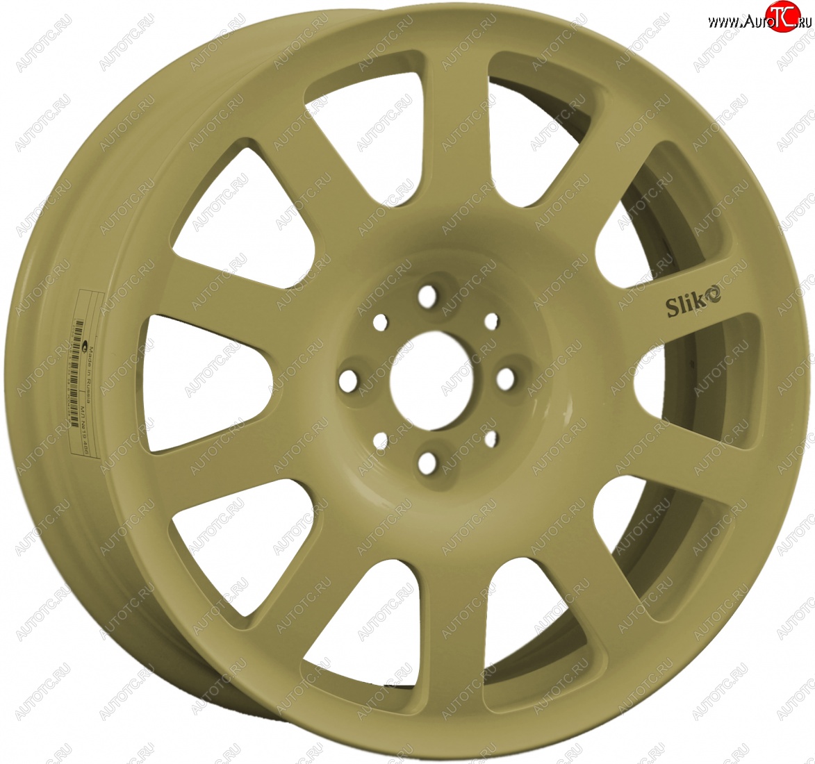 10 349 р. Кованый диск Slik SPORT R16x6.5 Золотой (G) 6.5x16   (Цвет: G)  с доставкой в г. Кемерово